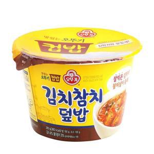 [XB83K048_48]오뚜기 맛있는김치참치덮밥컵밥310g 간편식