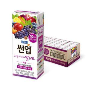 썬업 과일야채샐러드 퍼플 200ml 24팩 /건강음료/야채주스