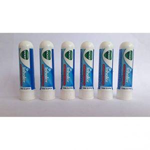 Vicks Inhaler Nasal Vapor Tubes -0.5ML Tubes-6 Tubes Total