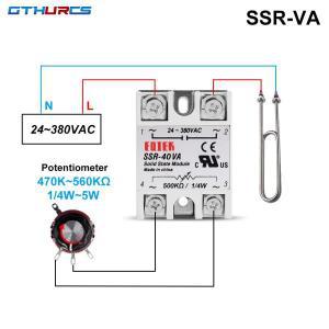 SSR 솔리드 스테이트 릴레이 전압 조정기 24-380V AC 출력 전위차계 10A