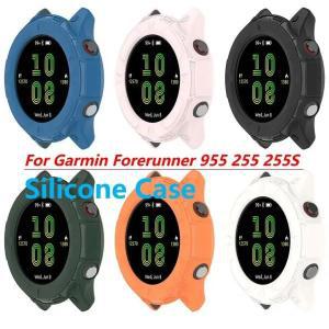 남성 가죽 벨트 정장  Garmin Forerunner 실리콘 케이스 커버 255 255S 955 스마트 워치 스트랩 부드러운