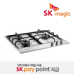 3구 가스레인지 빌트인 쿡탑 가스렌지 GRAB322K / SK pay point 5% 지급