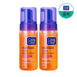 [존슨앤존슨][클린앤클리어] 에센셜 훼이셜 포밍 클렌저 150ml x2