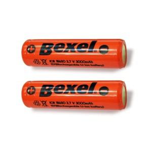 벡셀 리튬이온 18650 3000mAh 충전지 2알 벌크 충전용건전지