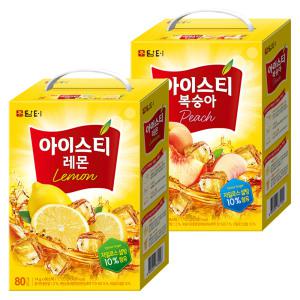 담터 아이스티 레몬 80T + 복숭아 80T