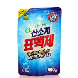 산도깨비 산소계 표백제 400g X 20개 1box /일반 드럼겸용/가루형 분말표백제