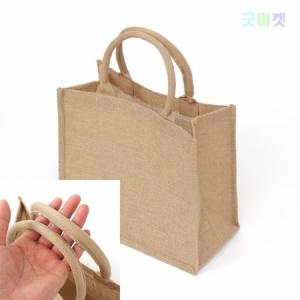 굿마켓 린넨에코백 31X27CM 데일리에코백 손잡이에코백