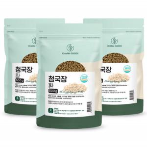 국내산 콩발효 효소식품 청국장 유산균 분말환 해썹인증 500g 3팩