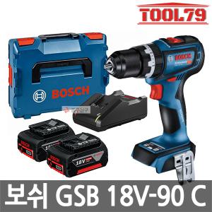 보쉬 GSB18V-90C 충전 햄머드릴 임팩트 드라이버 18V 5.0Ah*2개 브러쉬리스