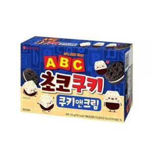 롯데제과 ABC 초코쿠키 쿠키앤크림 130g, 8개_MC