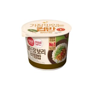 햇반 컵반 강된장 보리비빔밥 280g x18 캠핑 여행