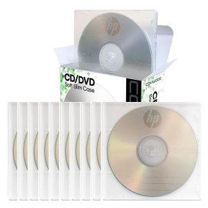 GPOP 투명 10P 연질 케이스 CW-SC10 개별 보관함 CD DVD 소프트 슬림 PP 박스 시디케이스 정리 수납 보호