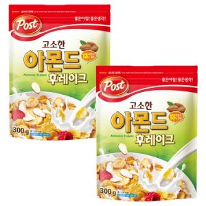 동서 포스트 고소한아몬드후레이크 300G x 2개