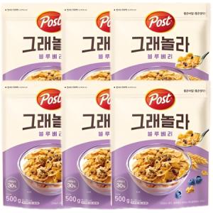 동서 포스트 그래놀라 블루베리 500G x 6개