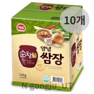 해표 순창궁 대용량 업소용 식당 양념 쌈장 14kg 10개