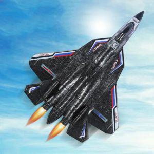 RC 비행기 SU-57 Led 빛 2.4G 전기 원격 제어 글라이더 라디오 EPP 거품 항공기 장난감