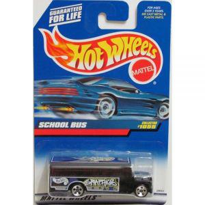 Mattel Hot Wheels 1999 1:64 스케일 블랙 스쿨 버스 다이 캐스트 자동차 컬렉터 1055 핫템 잇템