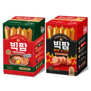 롯데 빅팜1200g+빅팜불닭1200g 기획 간식 소시지 어린이 성인 남여노소 주전부리 키스틱