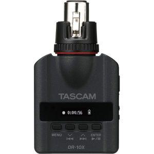 Tascam 타스캠 XLR 마이크용 오디오 휴대용 디지털 레코더 음성 인터뷰 및 뉴스 수집 블랙(DR10X)