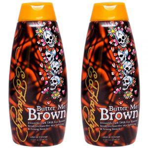 2 Ed Hardy Butter Me Brown 태닝 DHA  줄무늬 없는 브론징 크림 로션 283.5g(10온스)