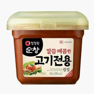 청정원 고기전용 쌈장 450g (PET) x2개 엄마손맛 한식 반찬 만능소스 밥도둑 삼겹살