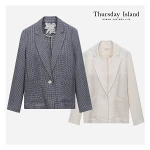 써스데이아일랜드 Thursday Island 아웃포켓 싱글 테일러드 자켓 T222MJK135W