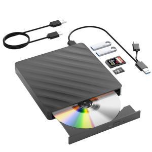 외장 블루레이 드라이브, 5 in 1 휴대용 플레이어, USB 3.0 타입 C 포함, CD DVD 버너 3D 블루레이, SD/TF