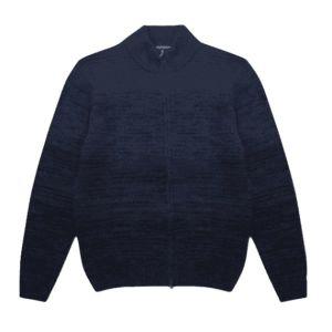 CORNELIANI 꼬르넬리아니 블루 울트라파인 울캐시 블렌디드 익스클루시브 페이디드 모스 스티치 집업 니트