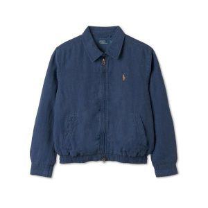 랄프로렌 POLO RALPH LAUREN 30%적립금W 리넨 윈드브레이커 - 네이비