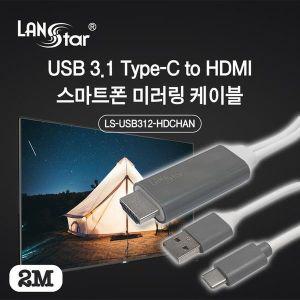 [제이큐]Type C to HDMI 스마트폰 미러링 케이블 HDCHAN