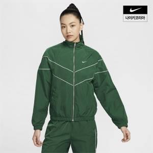 [매장정품] 나이키 NIKE 브랜드관 여성 스포츠웨어 UV 바람막이 윈드러너 우븐 풀집 재킷 FV6305-300