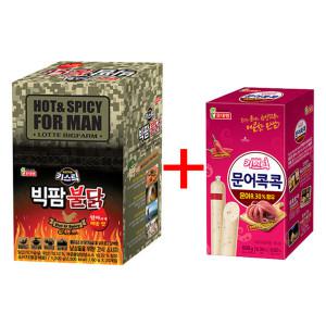 롯데 빅팜불닭1200g + 문어콕콕600g 기획 간식 소시지 키스틱 주전부리 어린이 성인 남여노소