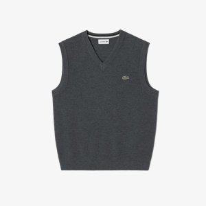 라코스테 LACOSTE 남성 V넥 베스트 AH376E-54N_050_BON 331100