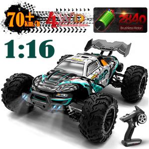 JJRC 116 4WD RC 자동차 LED 조명 포함 2.4G 인덕터 리모컨 오프로드 고속 브러시리스 모터 장난감 70 km/h