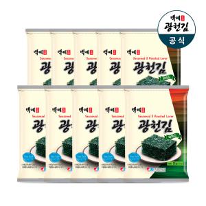 백제광천김 파래 전장김 20g x 10봉