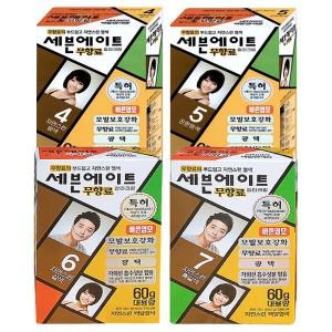 [보리보리/땡큐온]세븐에이트 무향료 칼라크림 염색 4종 60g 대용량