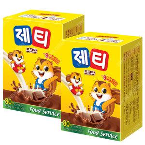 동서 제티 초코렛맛 80T X 2개(160T) 핫초코 코코아 초콜릿 미떼 네스퀵