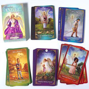 Guardian Angel Messages Tarot Deck 78 Card by Radleigh Valentine 국제에서 우아하게 일러스트 타로 데