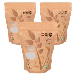 파파루 간편레시피 유기농 쌀가루 현미 중기, 400g, 3개