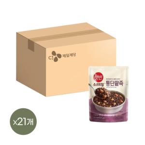 햇반죽 통단팥죽 420g x21개 비비고죽 리뉴얼