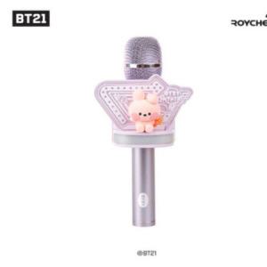 로이체 BT21 Minini 블루투스 5.0 무선 노래방 마이크 스피커 쿠키, BT21-RMC-4E-CK