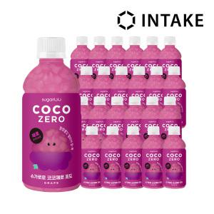 [인테이크] 슈가로로 무설탕 코코제로 포도 리치 외 3종 340ml 6개