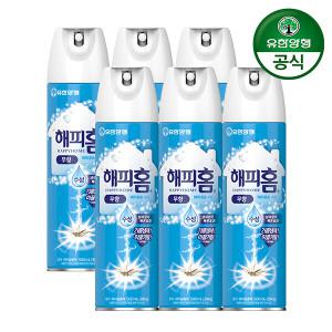 [유한양행] 해피홈 에어로솔 수성 무향 500ml 6개