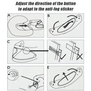 김서림 방지 필름 바이저 바이크 오토바이 헬멧 악세사리 AGV K5 K3SV K1 헬멧용 풀 페이스 스티커