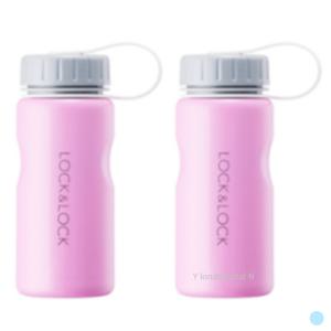 락앤락 스텐 유아 어린이 휴대용 물병 핑크 400ml 2개