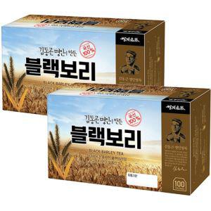 쌍계 블랙보리 200T 100T x 2개 차 보리차 블랙보리차 티백