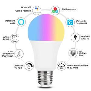 와이파이 홈킷 조명 램프, E27 LED RGB 시리 제어, 조도 조절 타이머 기능, 스마트 전구, 알렉사 구글 홈에