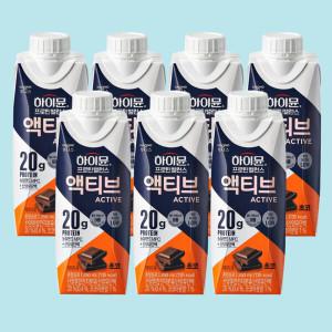 프로틴 밸런스 액티브 250ml 초코 36팩 36개 하이문 단백질 초코맛