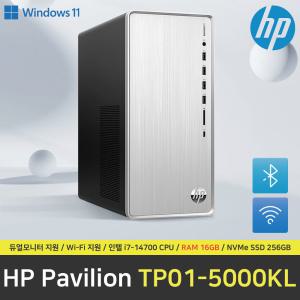 HP 파빌리온 PC TP01-5000KL 컴퓨터 / 윈도우 11 설치 / RAM 16GB / NVMe SSD 256GB