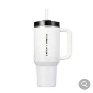 스타벅스 정품 화이트 스탠리 켄처 텀블러 1183ml SS White Stanley Quencher Tumbler 1183ml